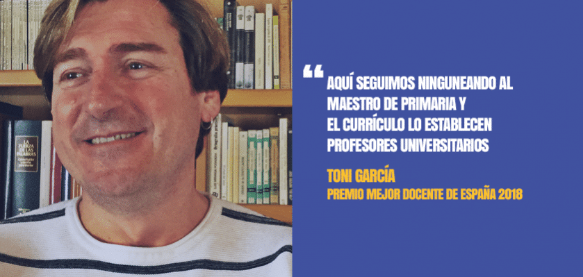 entrevista toni garcía premio mejor docente